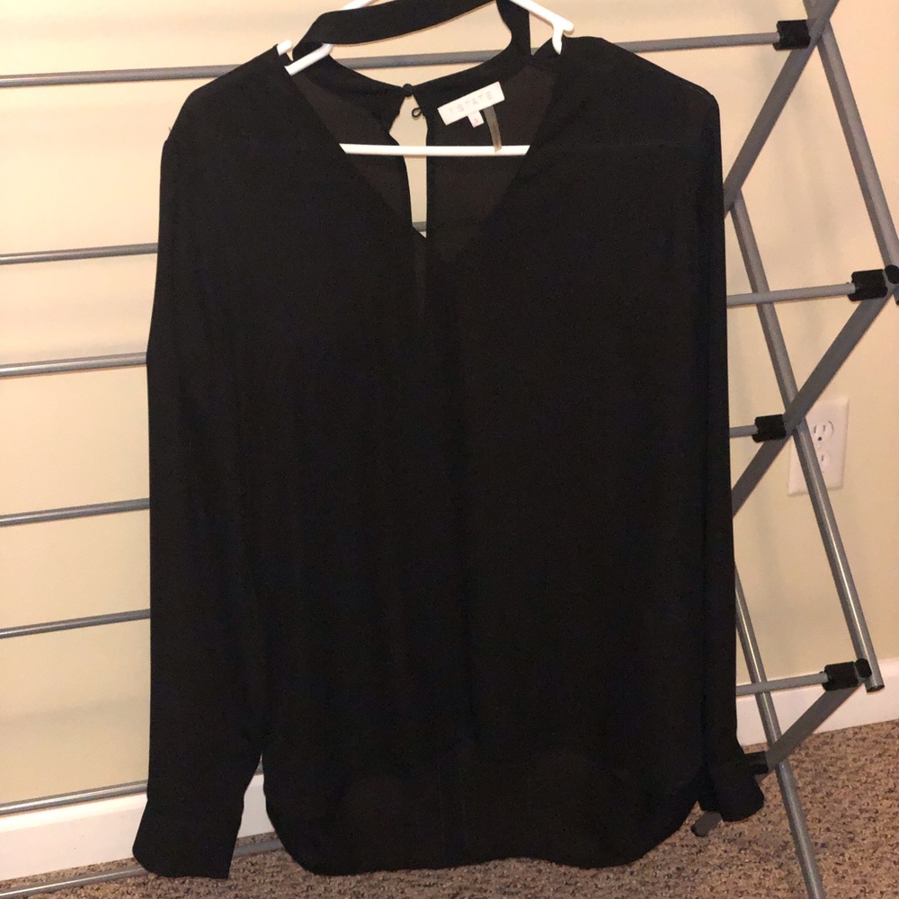 Black choker top